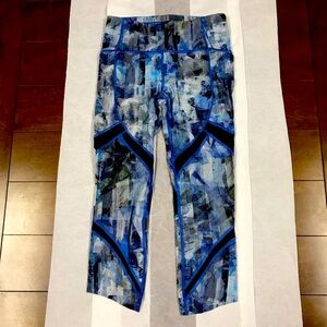 Lululemon On Pace Crop Sundazed Leggings